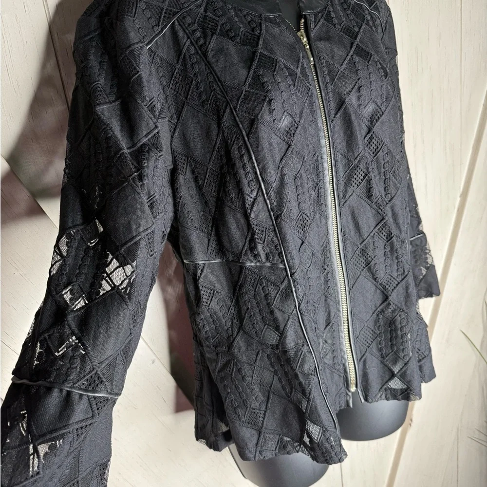 INC International Concepts Black Blazer Classic blouse - Picture 3 of 8